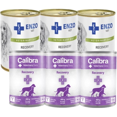 Calibra VD Recovery 3 x 400 g a Enzo Vet Recovery 3 x 400 g