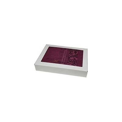 Horváth Darčekové balenie uterákov Bella fialová 2ks , 40% bambus, 60% bavlna, Krabička 1x50x90/1x70x140cm, Fialová