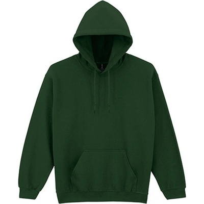 Gildan Unisex mikina s kapucňou G18500 Forest Green