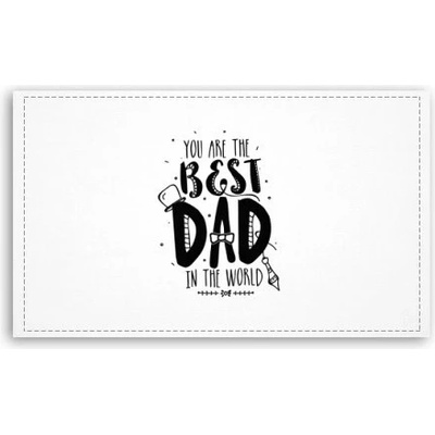 Fotoobraz 120x70 cm velký The best dad in the world