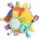 Playgro Звъняща мека топка с етикети Playgro (PG.0110)
