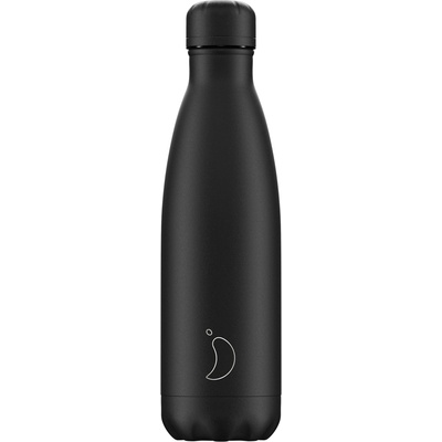 Chilly's Bottles Monochrome Термо бутилка, 500 мл, черна (B500MOABL)