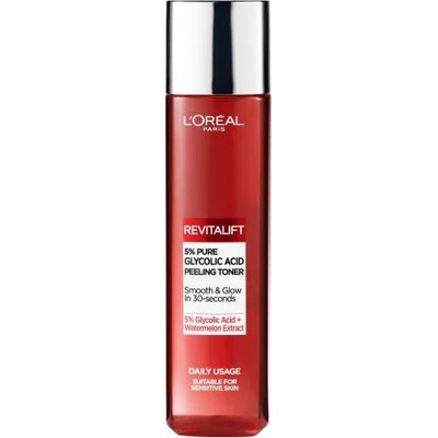 Revitalift 5% Pure Glycolic Acid Peeling Toner ексфолиращ и хидратиращ тоник за лице 180 ml за жени