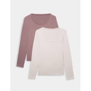 Marks & Spencer Термален топ с дълъг ръкав и Heatgen технология, лека топлина, 2 бр. Marks & Spencer бежова Marks & Spencer | Bezhov | ЖЕНИ | S