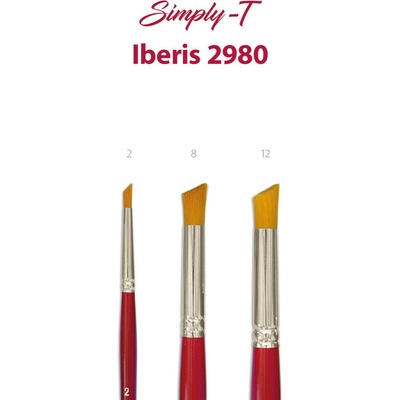 Štetec Simply-T Iberis 2980 - Deerfoot, krátka rukoväť Veľkosť štetca: 2