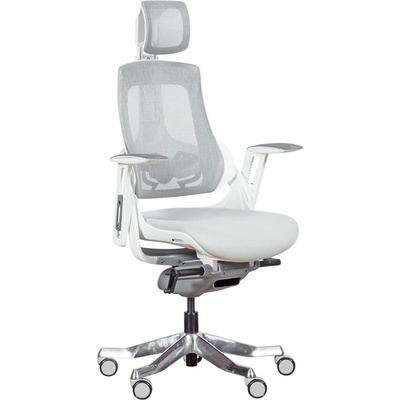 Bittel Президентски стол Ambra, дамаска, алуминиева база, регулируем люлеещ механизъм, 130 кг. максимално натоварване, газов амортисьор, бял (3520781_7)