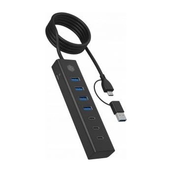 RaidSonic USB Hub ICY BOX USB 3.2 Gen 1 Type-C 7-port