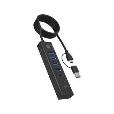RaidSonic USB Hub ICY BOX USB 3.2 Gen 1 Type-C 7-port