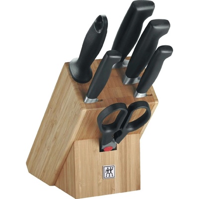 Zwilling Four Star kuchynská sada nožov v bambusovom bloku 7 ks