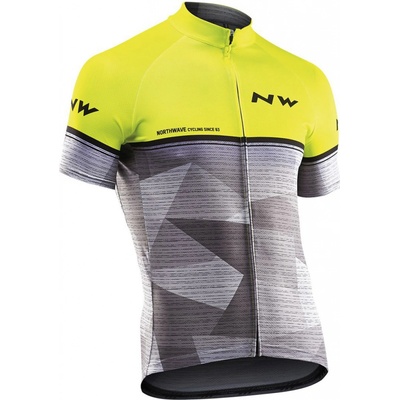 Northwave Origin Junior Short Sleeves yellow fluo/gre