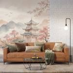 Art Gift Decor Фототапет японски пейзаж със сакура