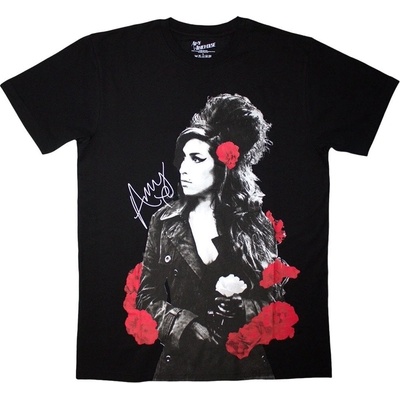 Amy Winehouse Rose Portrait Black S Риза (AMYTS09MB01)