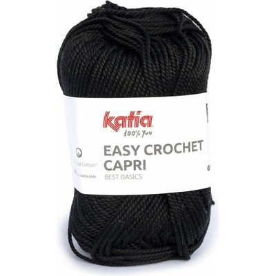 EASY CROCHET CAPRI Katia Farby EASY CROCHET CAPRI: 106 čierna
