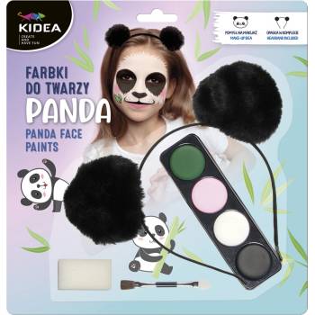 Derform farby na tvár s čelenkou Panda