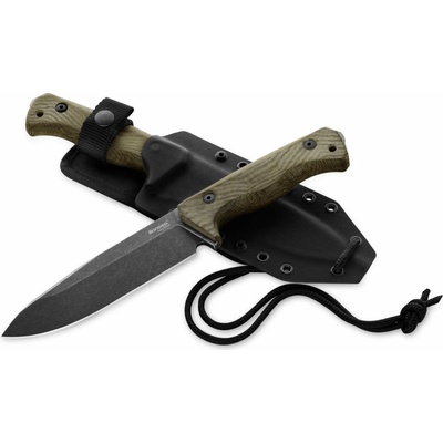 Lionsteel Fixed blade, CPM 3V OLD BLACK blade T6B 3V CVG