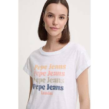 Pepe Jeans Памучна тениска Pepe Jeans EILEEN в бяло PL505894 (PL505894)