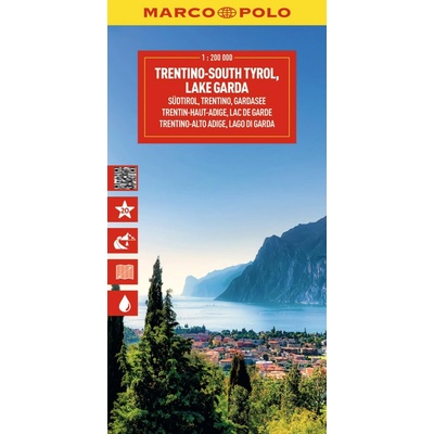 Jižní Tyrolsko, Trentino, Lago di Garda 1:200 000 (Itálie č. 03) / cestovní mapa MARCO POLO