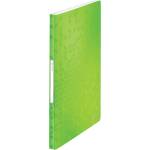 Leitz WOW display book in A4 format, pack of 10, each with 40 transparent pockets for 80 sheets, green, WOW, 46320054 - 46320054-10 (46320054-10)
