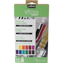 Pebeo Sada vypalovacích barev Vitrea 160 č.1 12x20ml