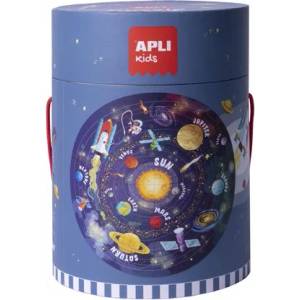 APLI Пъзел, кръгъл, 48 части, APLI Kids "Кръгъл пъзел", звездна система 18200 (18200)