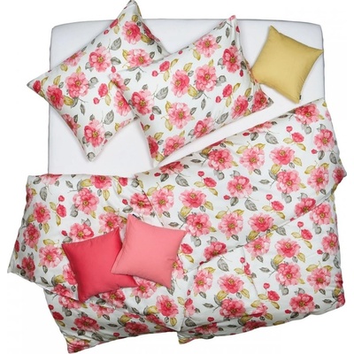 SCANquilt Obliečky satén Plus šípová ruža 140x220 70x90