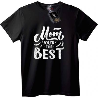 NOONEBRAND Тениска Мамо, ти си най-добрата - 2XL, White