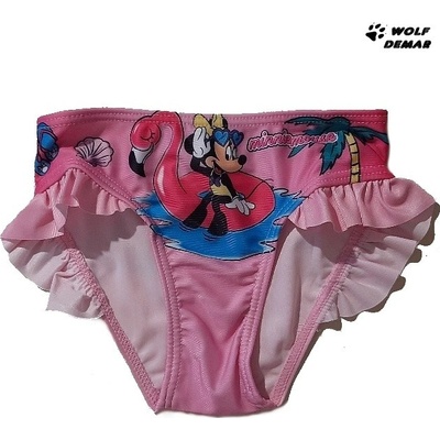Setino Dívčí plavky Minnie s plameňákem sv. růžové