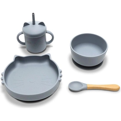 Lorelli СИЛИКОНОВ СЕТ ЗА ХРАНЕНЕ 4 ЧАСТИ natural grey (3800166114002)