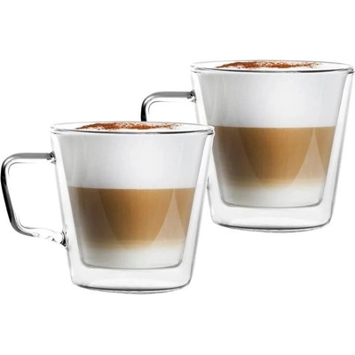 Vialli Design Стъклени чаши в комплект 2 бр. за капучино/с двойни дъна 350 ml - Vialli Design (5901638725882)
