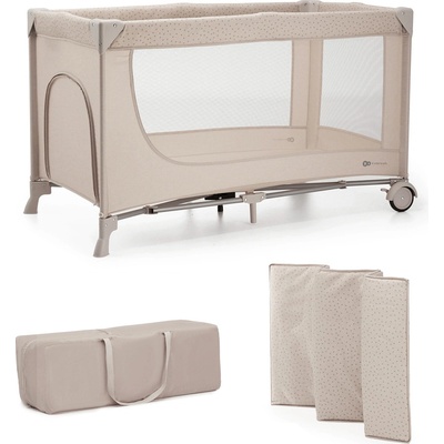 Kinderkraft Cestovná postieľka Joy 2 Beige