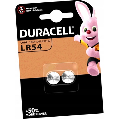DURACELL LR54 189 V10GA LR1130 2ks 5000394052550