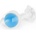 Lovetoy Gemoria Silicone Butt Plug (Glow-In-The-Dark) - blue
