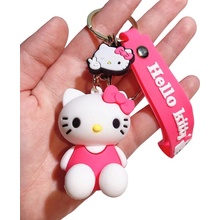 Přívěsek na klíče Hello Kitty růžový Růžová