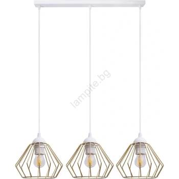 Image 1 of HEXE Пендел CEED GOLD 3xE27/60W/230V бял/златист (HX0249)