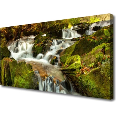 Obraz Canvas Vodopád skaly príroda 100x50 cm