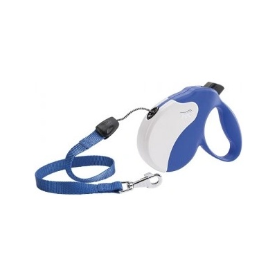 Ferplast - Amigo Cord Medium - Автоматичен повод за кучета до 25 кг, 5 метра въже - синьо бял