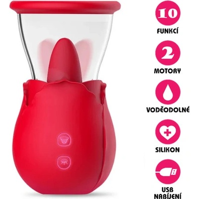 Suckiner Rose Clit Pump Automatická vakuová pumpa
