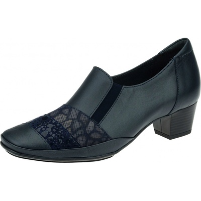 Rega Shoes Kožené mokasíny na podpatku G012