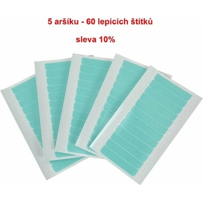 Super Tape – 12 štítků na prodloužení vlasů - 5 ks / 60 lepicích štítků. – Zboží Dáma