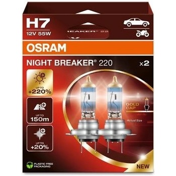 Osram Night Breaker Laser H7 PX26d 12V 55W 64210NB220 2ks