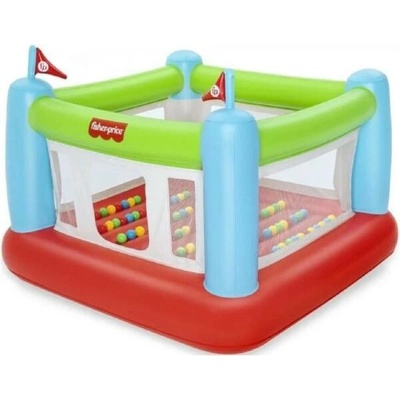Bestway 93563 Nafukovacie hracie centrum Fisher-Price s loptičkami (50ks), 1,75x1,73x1,35m