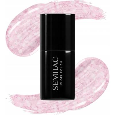 SEMILAC 491 Strawberry Ice Hybridní lak 7 ml