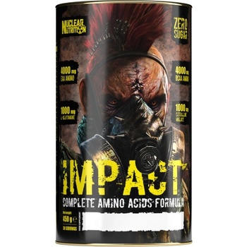 Nuclear Nutrition Nuclear Impact | Complete Amino Acids Formula - BCAA, EAA, Glutamine, Citrulline [450 грама] Къпина и Ананас