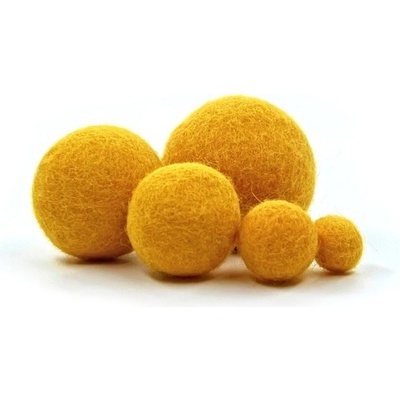 MMboutique Plstěná kulička vel.M 100-Marigold