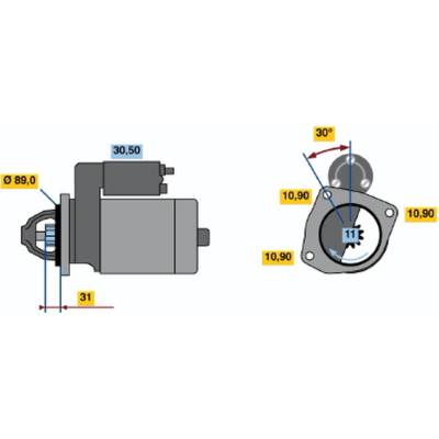 BOSCH STARTER 0 986 017 870