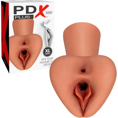 Мастурбатор от кибер кожа, вагина и анус - Pick Your Pleasure XL Brown (PIPERD62529)