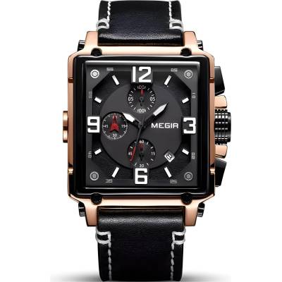 MEGIR Часовници megir vi-38573 - Черен / Златен kp38573 (vi-38573)