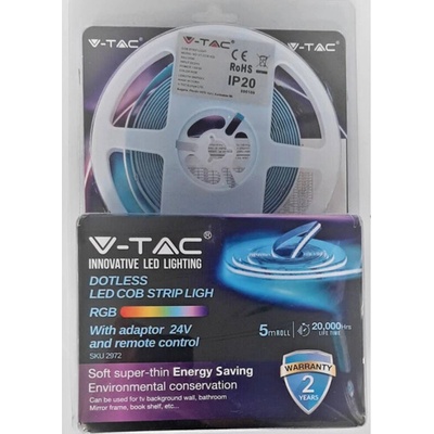 V-TAC led Лента Сет 422 cob ip20 rgb 13w dc24v /2880 + 3625 + 3272/ - 2972 (2972)