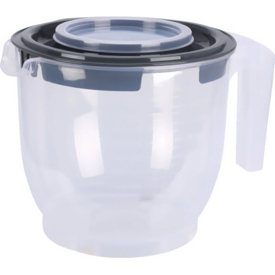 EH Excellent Houseware Mísa na mixování s držadlem a víkem, 2,2 l, šedá šedá