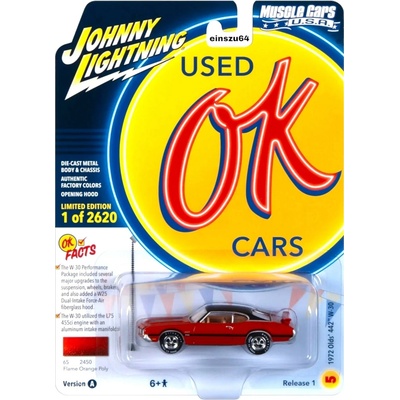 Johnny Lightning Oldsmobile 442 W 30 1967 oranžová 1:64